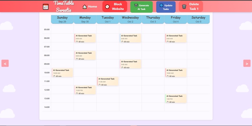 Timetable Sweetie – screenshot 2