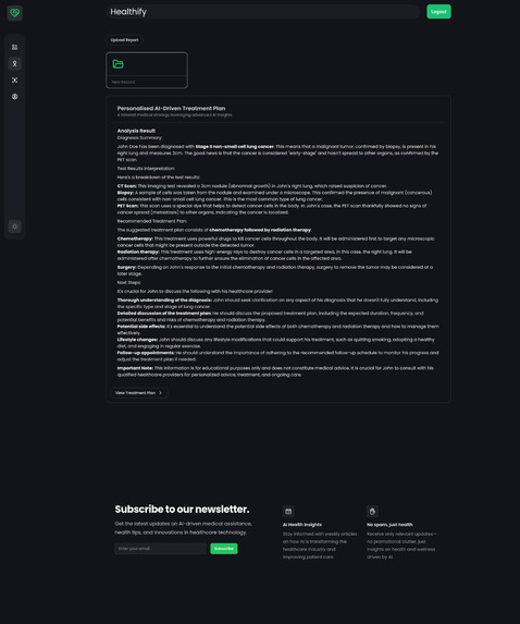 Healthify: AI-Powered Healthcare Report Analyzer – screenshot 5