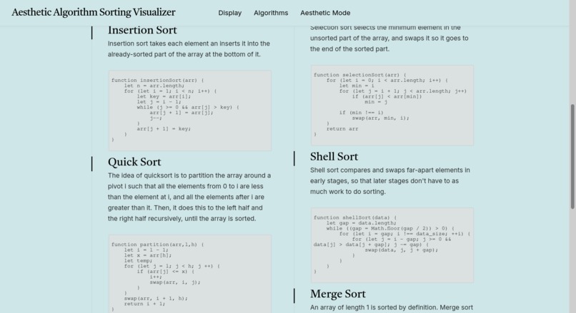 Sorting Visualizer – screenshot 2