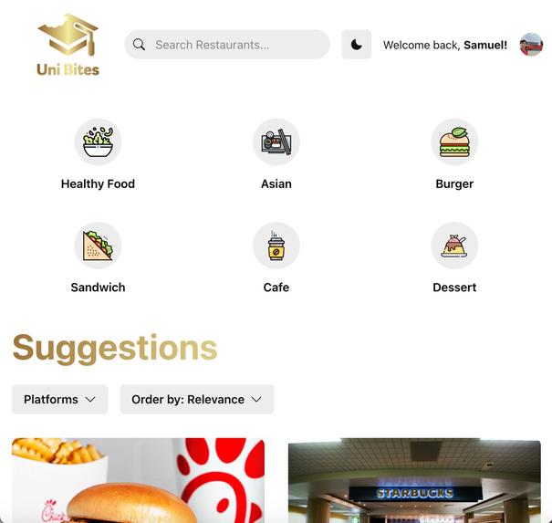 Uni Bites – screenshot 1