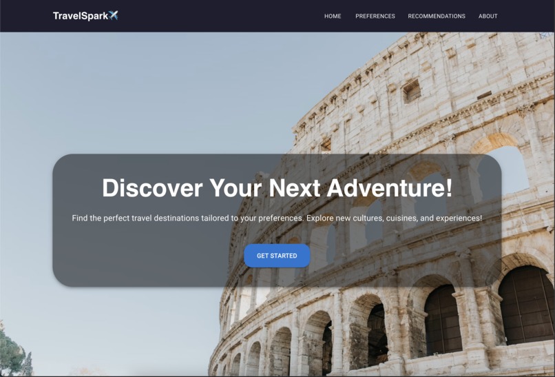 TravelSpark – screenshot 1