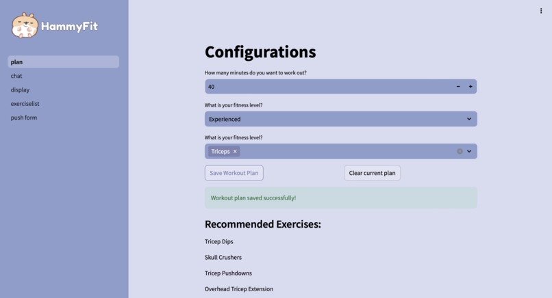 HammyFit – screenshot 2