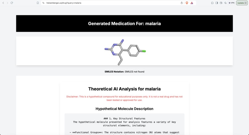 heisenberg.ai – screenshot 2