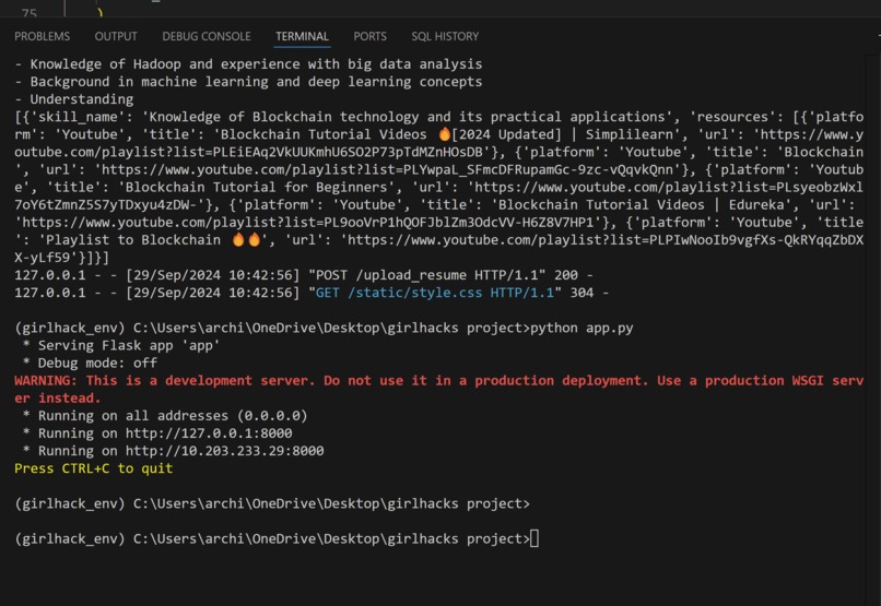Skill_recommender_with_azure – screenshot 2