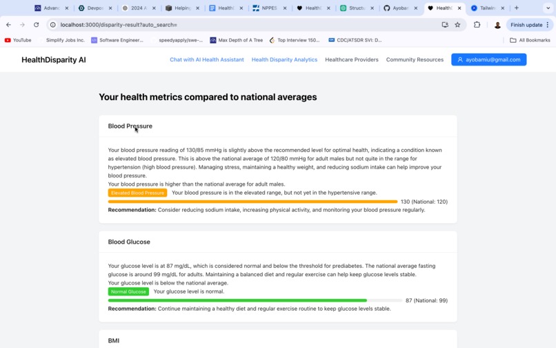 HealthDisparity AI – screenshot 3