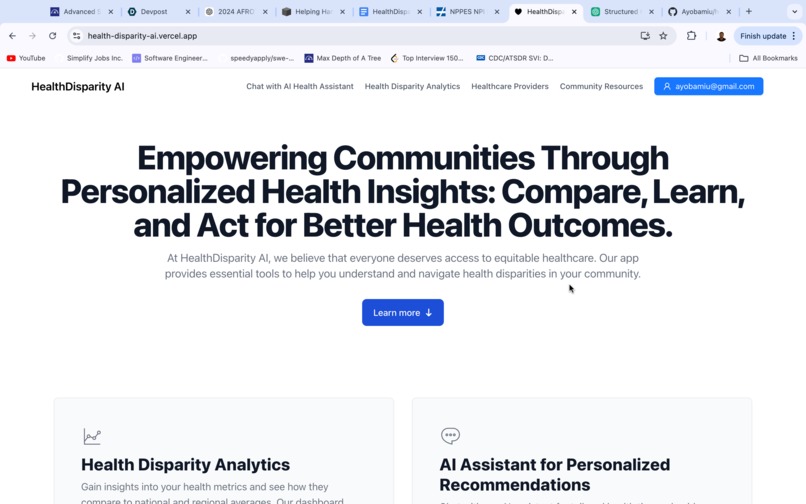 HealthDisparity AI – screenshot 4