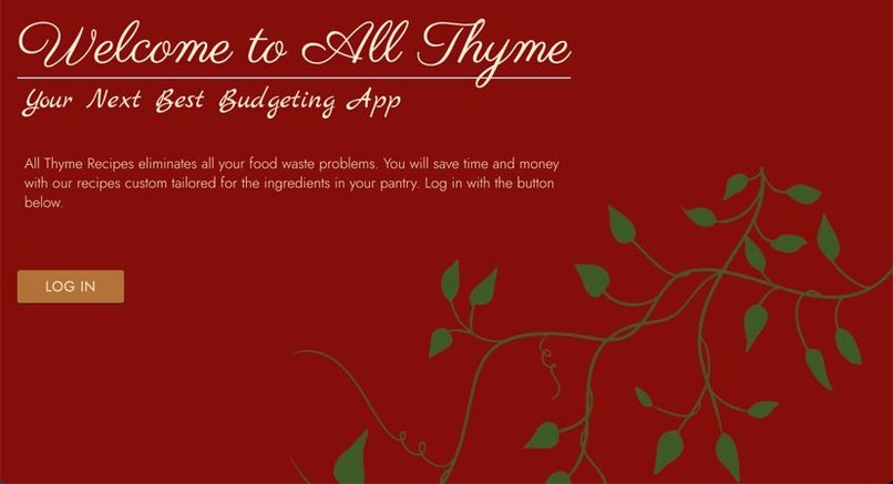 All Thyme Recipes – screenshot 1