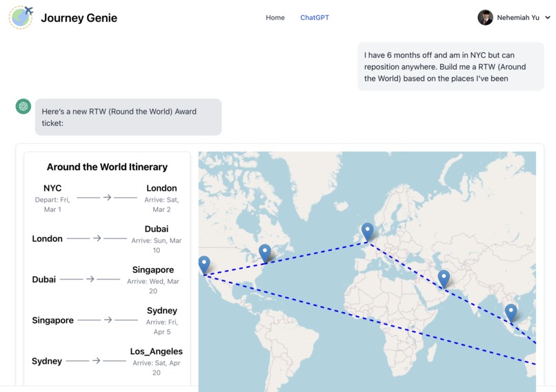 JourneyGenie – screenshot 2