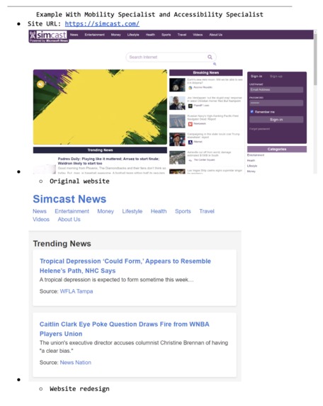 Accessibility Focused Web-Page Redesigner – screenshot 2