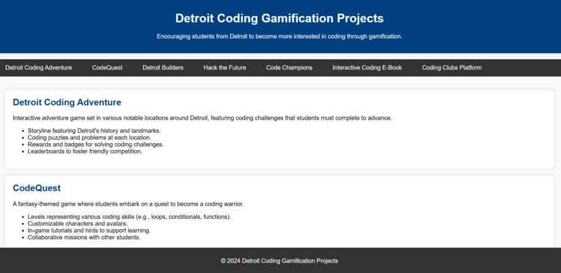 Detroit Gamified Coding – screenshot 2