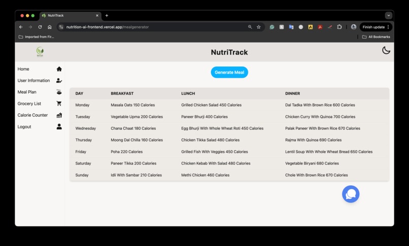 NutriTrack – screenshot 8