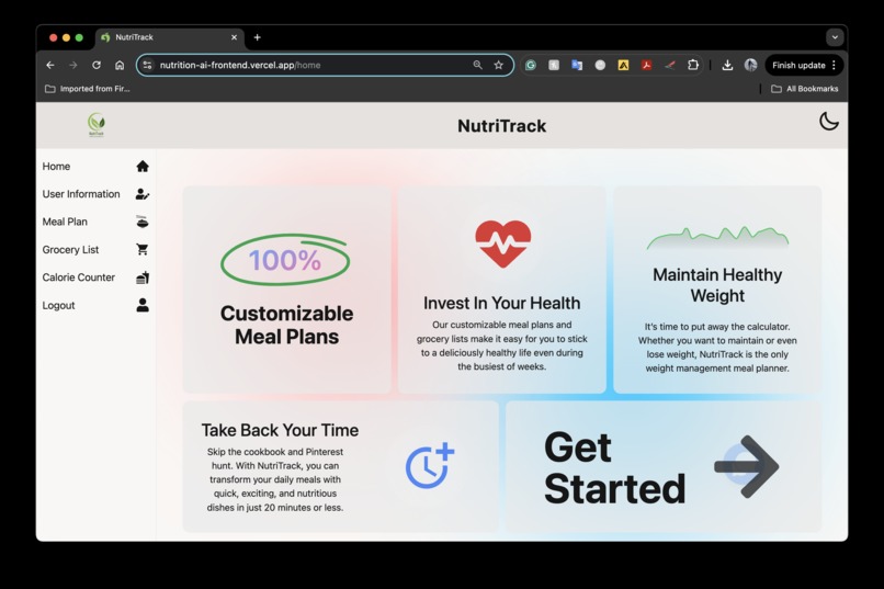NutriTrack – screenshot 1