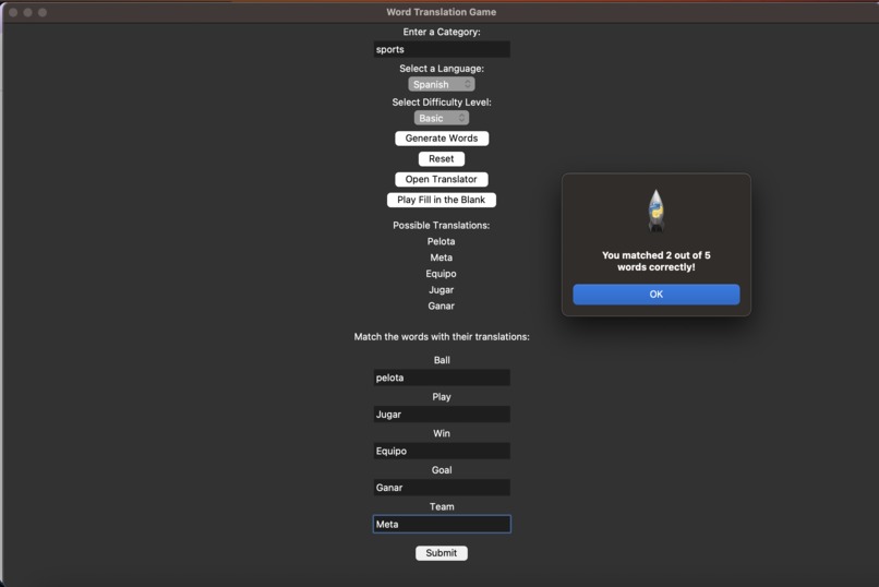 TAMU Thematic Translator – screenshot 2