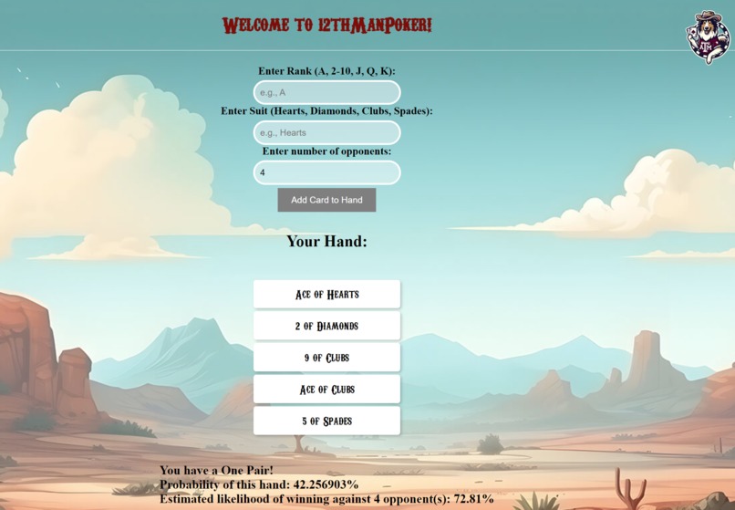 12thManPoker – screenshot 1