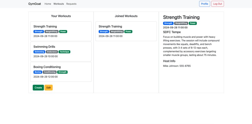 GymGoat Workout Finder – screenshot 2