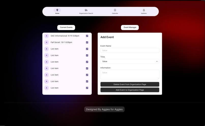 Aggie Agenda – screenshot 1