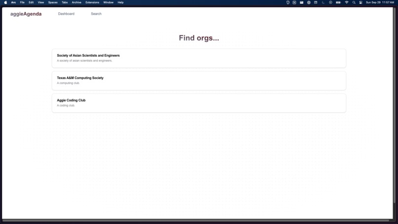 Aggie Agenda – screenshot 5