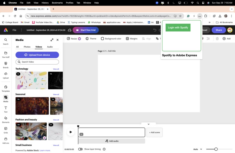 Spotify adobe extension – screenshot 1