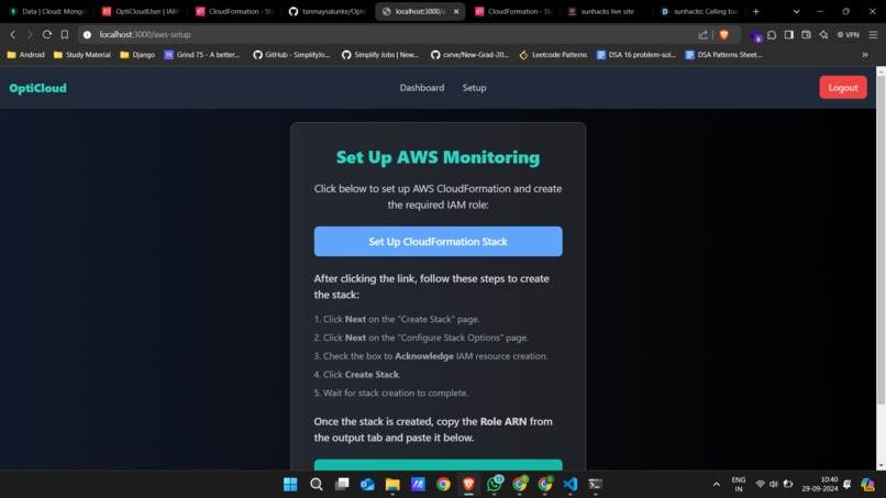 OptiCloud – screenshot 3
