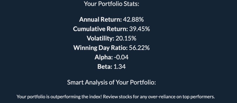 Investment Portfolio Analysis Dashboard – screenshot 3