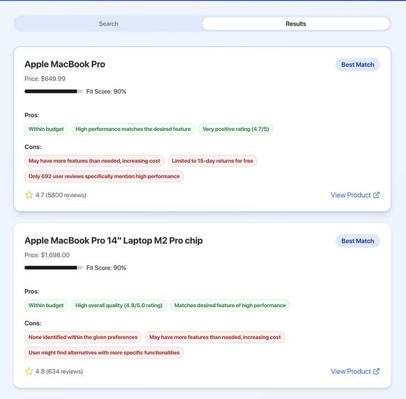 ProdAI – screenshot 2