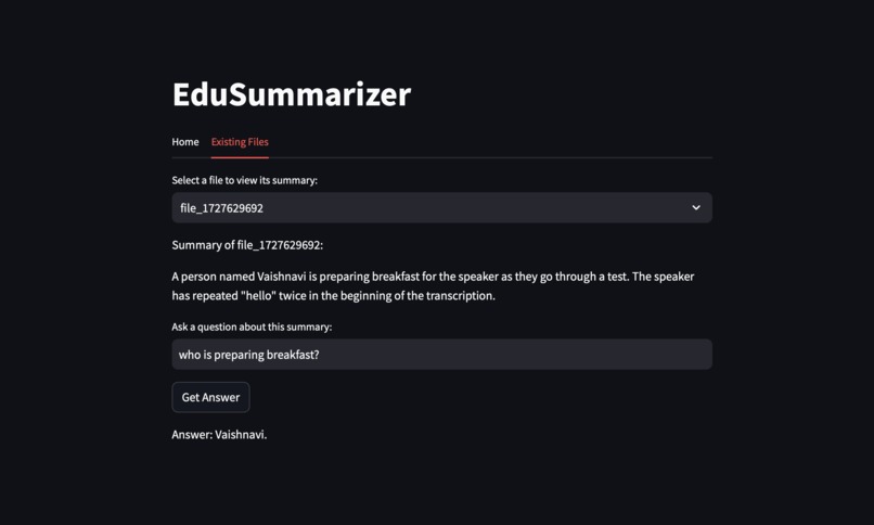 eduSummarizer – screenshot 2