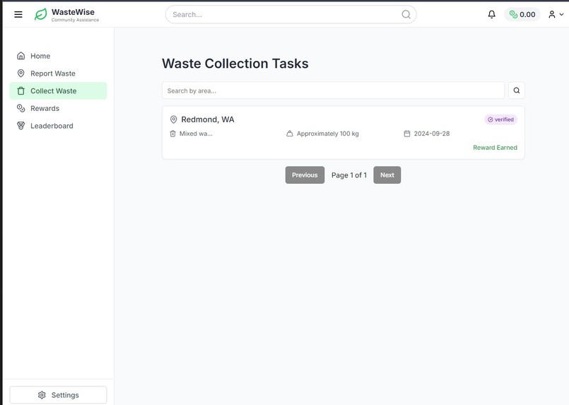 WasteWise Waste Management Tool – screenshot 3