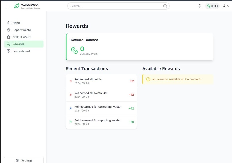 WasteWise Waste Management Tool – screenshot 5