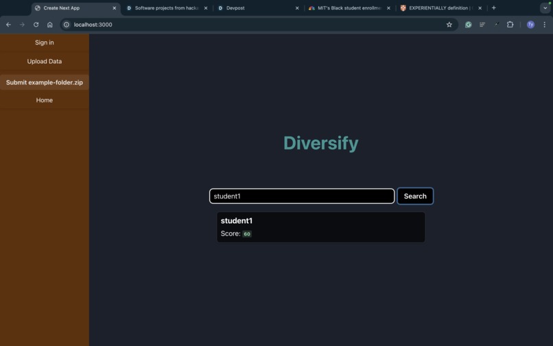Diversify – screenshot 1