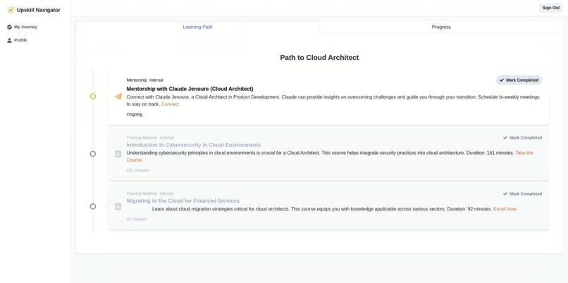 Upskill Navigator – screenshot 4
