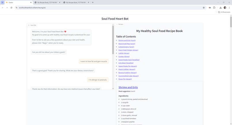 Soul Food Heart Bot – screenshot 1