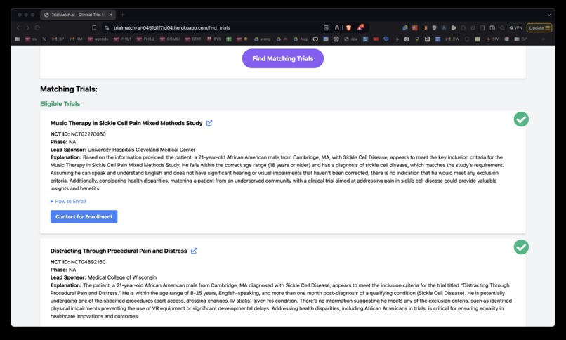 TrialMatch.ai – screenshot 1