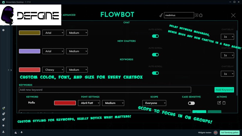 Defgine Flowbot – screenshot 1