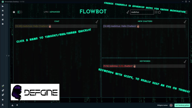 Defgine Flowbot – screenshot 2