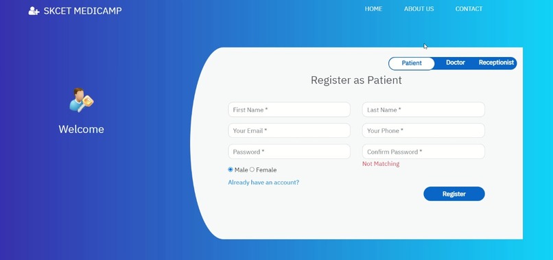 SKCET MediCare - Enhanced Hospital Management System – screenshot 2