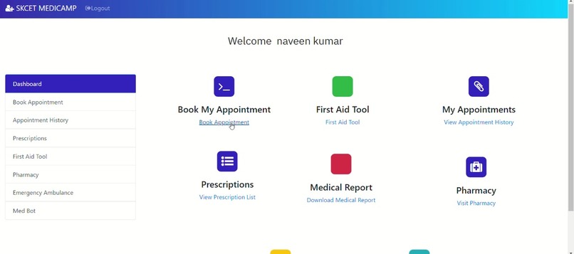 SKCET MediCare - Enhanced Hospital Management System – screenshot 6