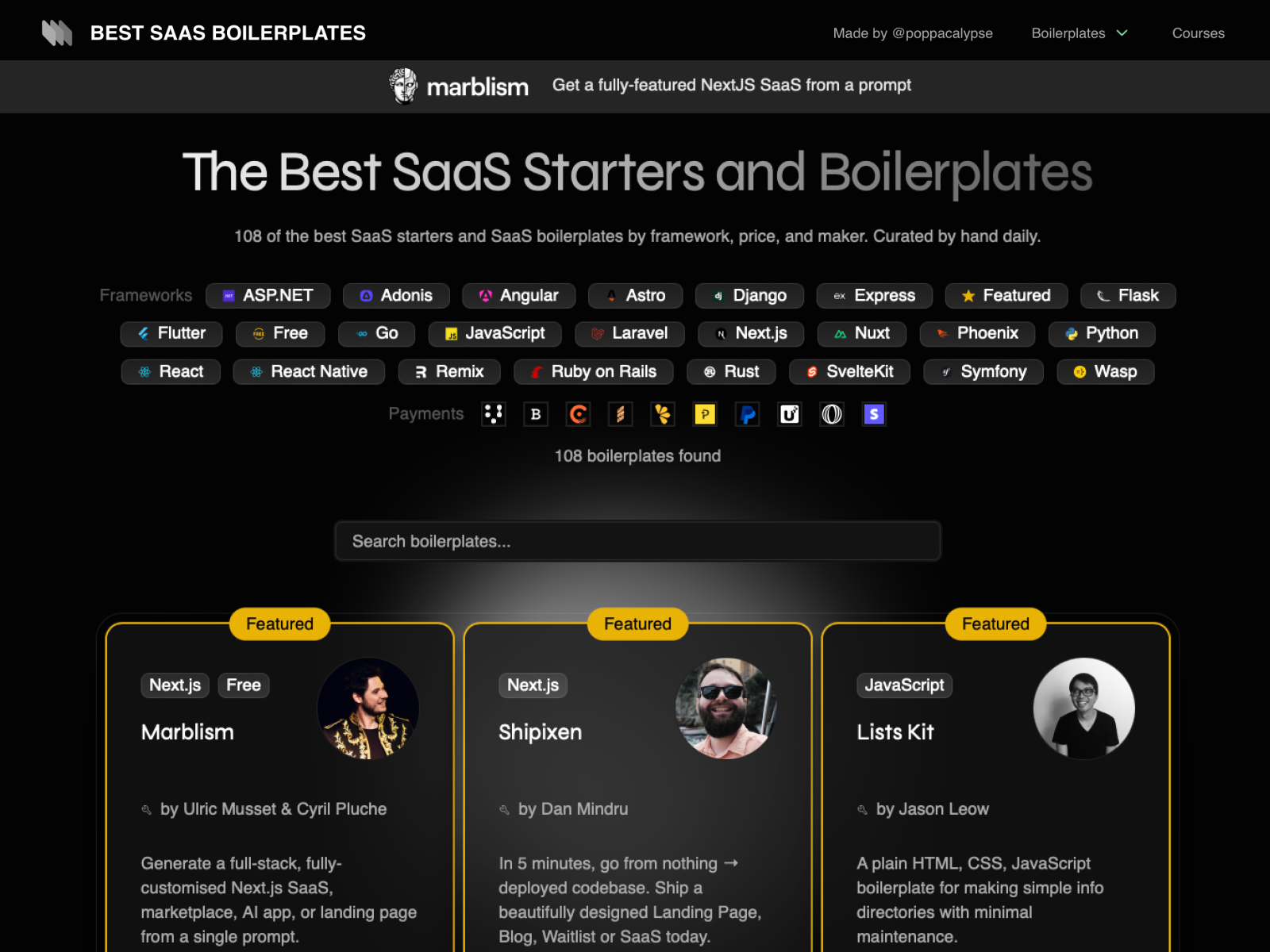 Best Saas Boilerplates Devpost Best Saas Boilerplates Devpost