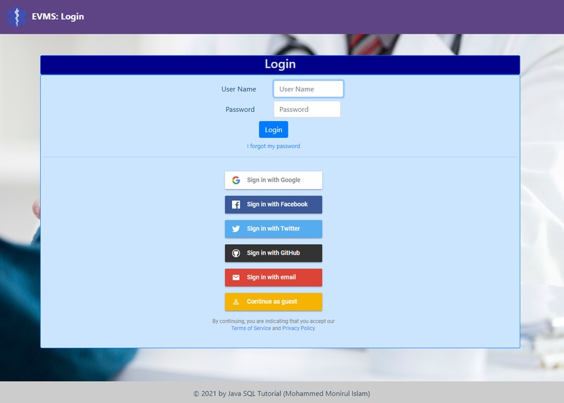Employee Vaccination Management System – screenshot 6