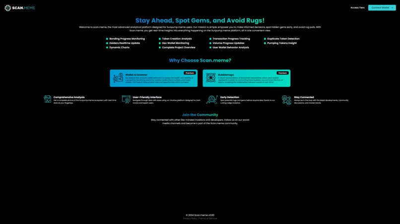 SCAN.MEME - Ultimate rug and gem detector of sunpump.meme  – screenshot 3