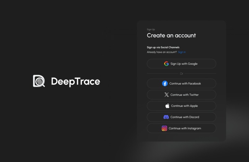 DeepTrace – screenshot 4