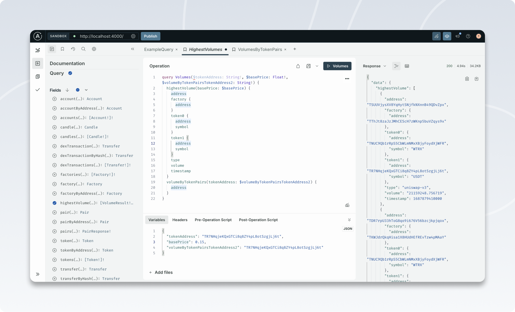 JustMoney Explorer: GraphQL Server, Indexer, and Charting | Devpost