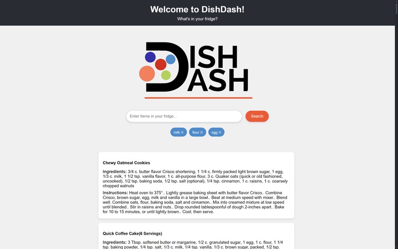 DishDash – screenshot 2