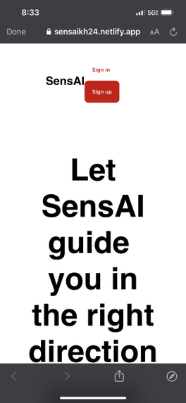 SensAi – screenshot 1