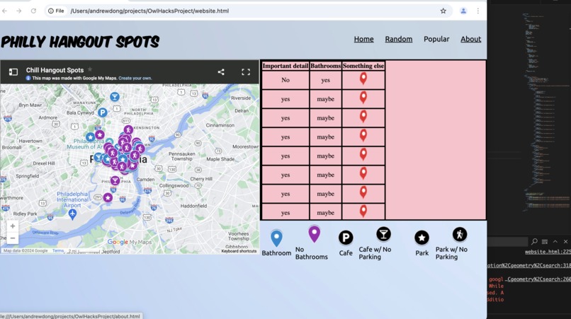 Map features – screenshot 1