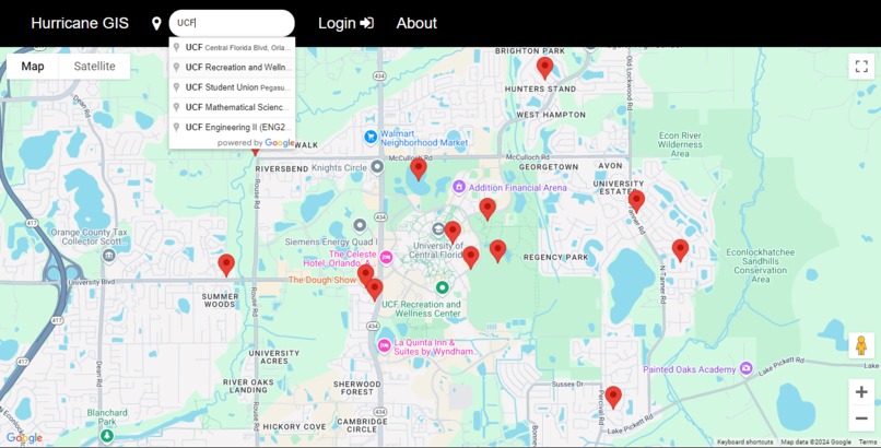 Hurricane-GIS (Geographical Information System) – screenshot 3