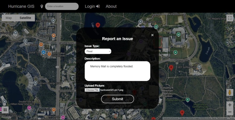 Hurricane-GIS (Geographical Information System) – screenshot 2