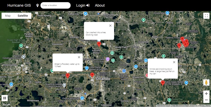 Hurricane-GIS (Geographical Information System) – screenshot 1