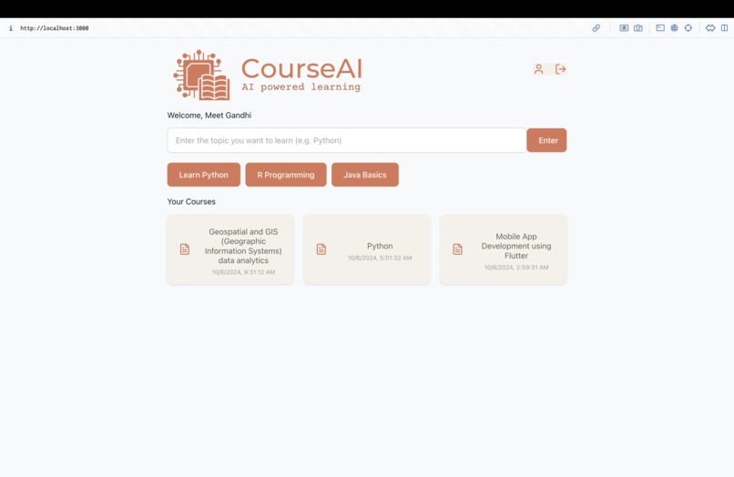 CourseAI – screenshot 4