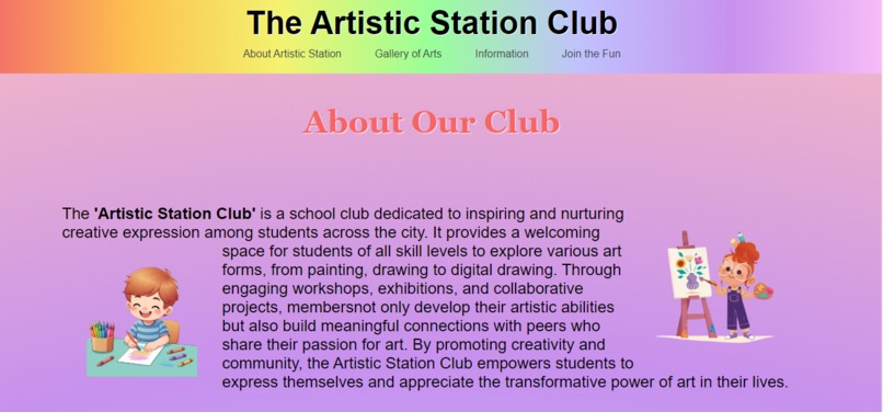 The Artistic Station Club – screenshot 1