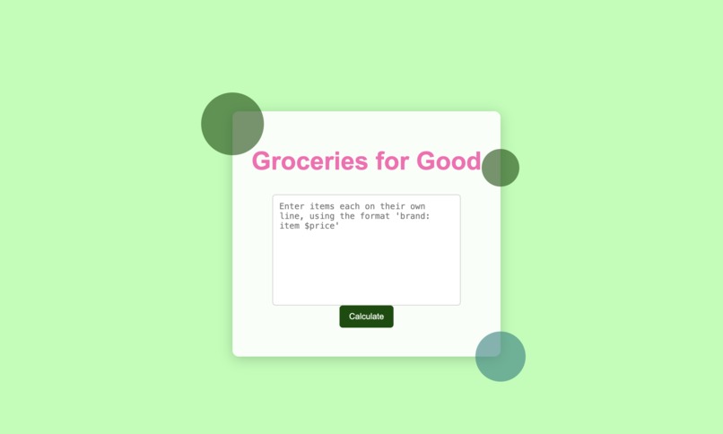 Groceries for Good – screenshot 1